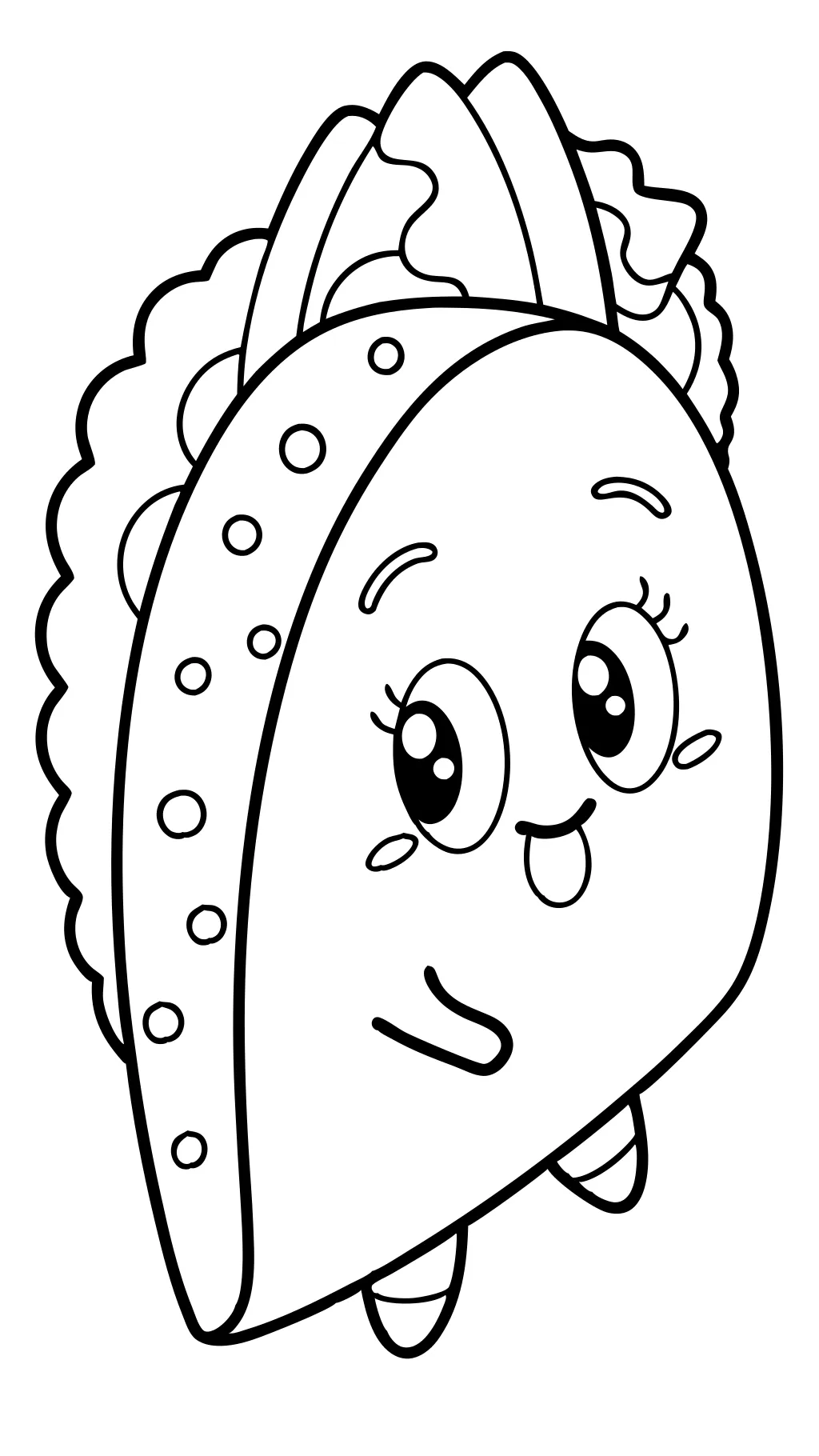 taco coloring page